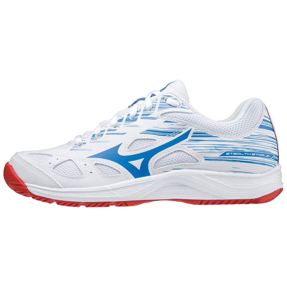 Mizuno STEALTH STAR JUNIOR White/FRed/FrenchBlue